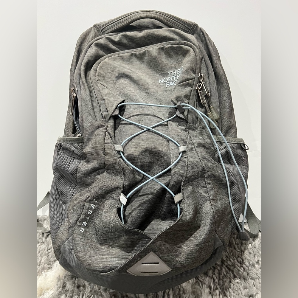 The North Face back pack gray good condition